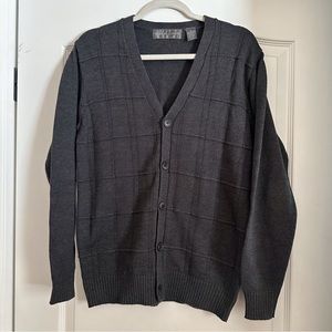 Oscar de la Renta size small gray button-down cardigan sweater